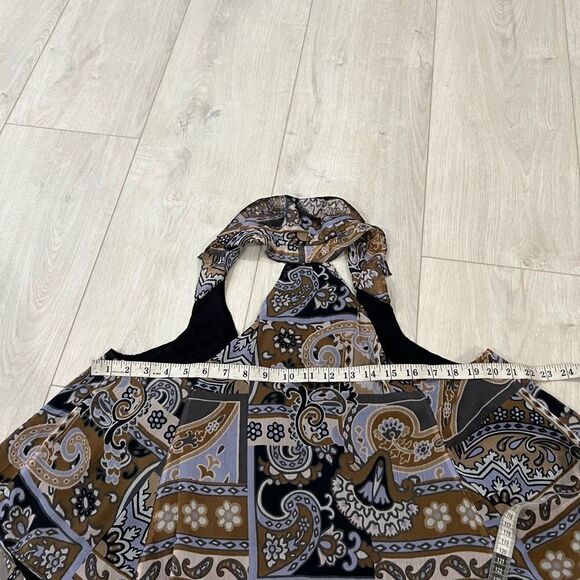 Free People Women's Boho Paisley Scoop Neck Tank size xs - Picture 4 of 7